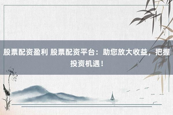 股票配资盈利 股票配资平台：助您放大收益，把握投资机遇！