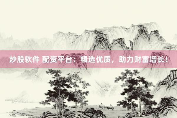 炒股软件 配资平台:精选优质,助力财富增长!