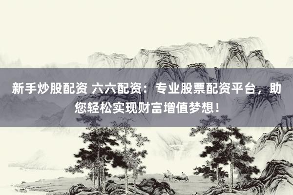 新手炒股配资 六六配资：专业股票配资平台，助您轻松实现财富增值梦想！