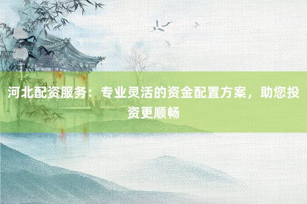 河北配资服务：专业灵活的资金配置方案，助您投资更顺畅