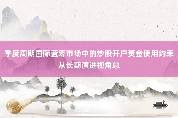 季度周期国际蓝筹市场中的炒股开户资金使用约束从长期演进视角总