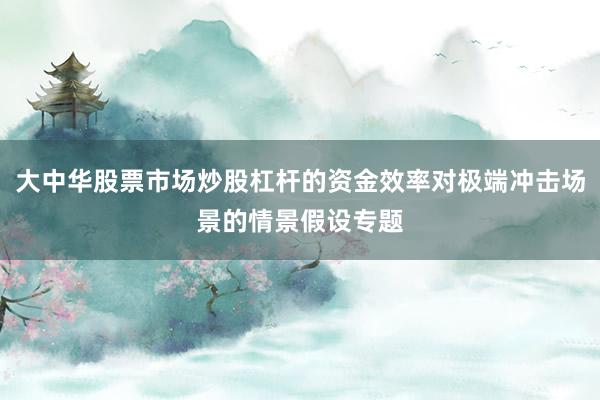 大中华股票市场炒股杠杆的资金效率对极端冲击场景的情景假设专题