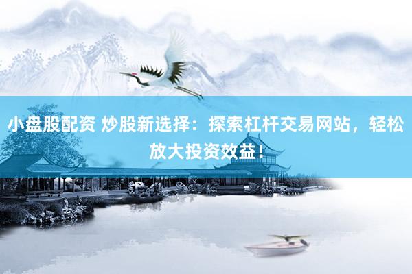 小盘股配资 炒股新选择：探索杠杆交易网站，轻松放大投资效益！