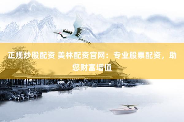 正规炒股配资 美林配资官网：专业股票配资，助您财富增值